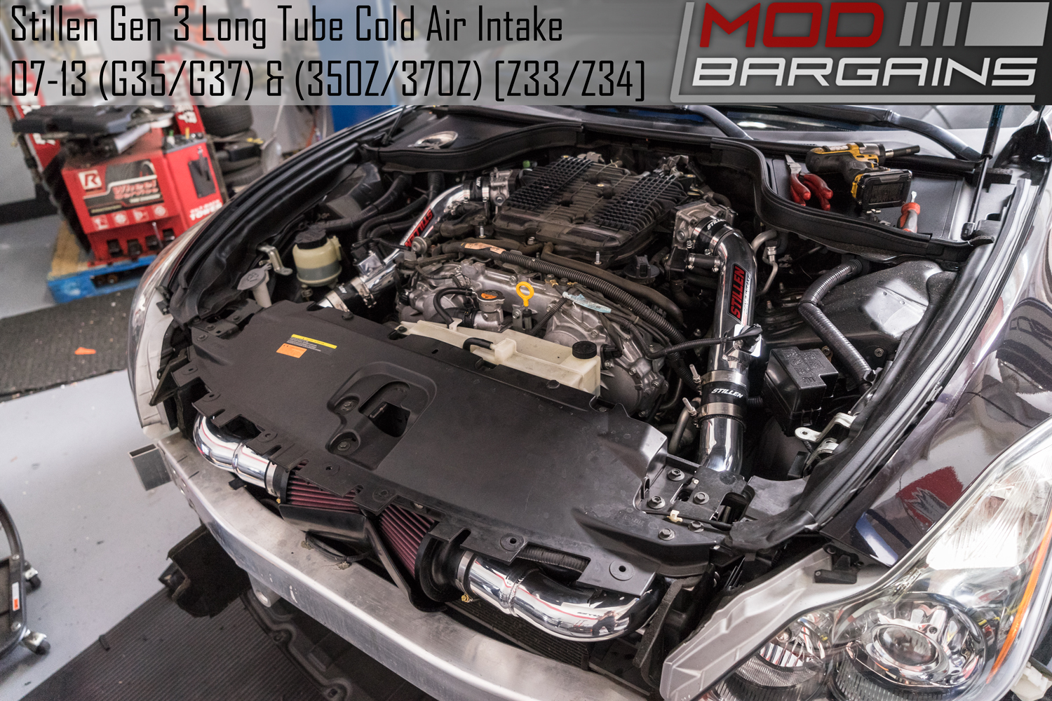 Stillen Gen 3 Long Tube Cold Air Intake for 200713 Infiniti G35/G37 Nissan 350Z/370Z [Z33/Z34]